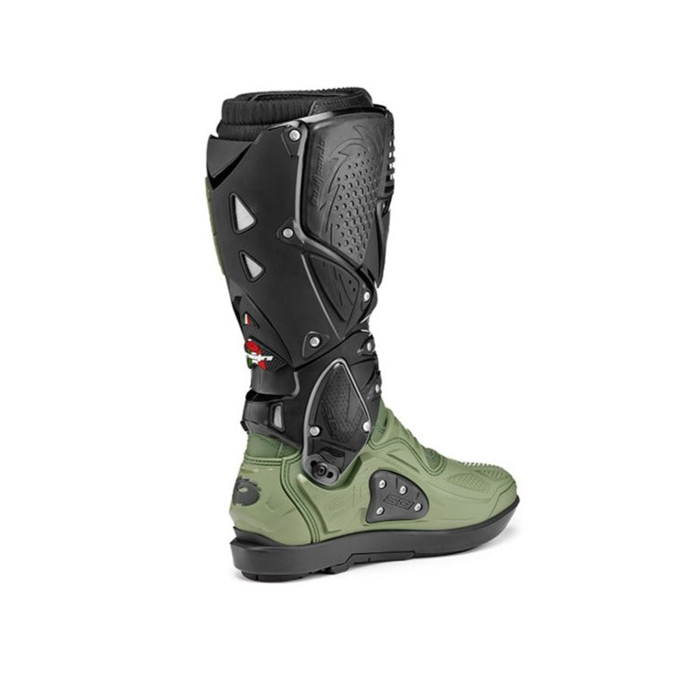 Sidi Crossfire 3 SRS CE Boots Army / Black (Image 2) - ThrottleChimp