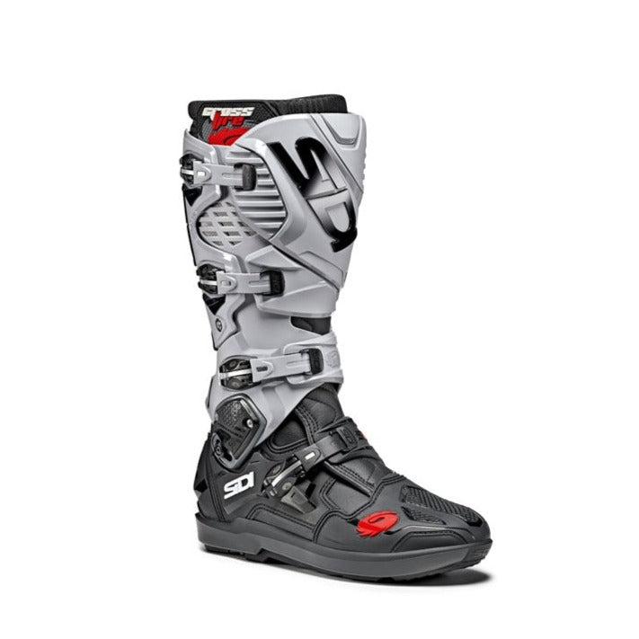 Sidi Crossfire 3 SRS CE Boots Black / Ash (Image 2) - ThrottleChimp