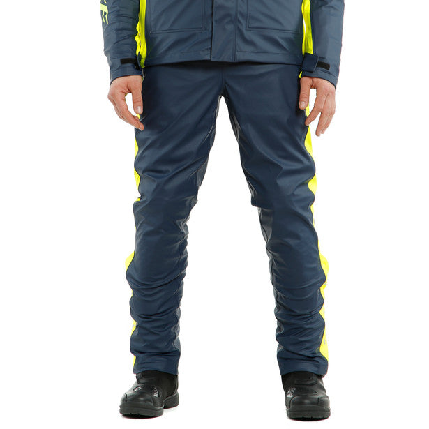 Dainese Storm 2 Rain Over Trouser Black Iris / Fluo Yellow (Image 3) - ThrottleChimp