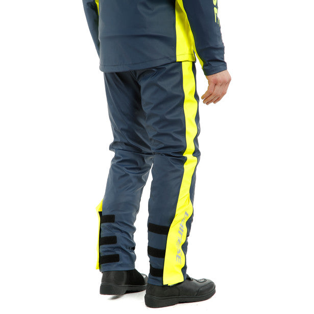 Dainese Storm 2 Rain Over Trouser Black Iris / Fluo Yellow (Image 5) - ThrottleChimp