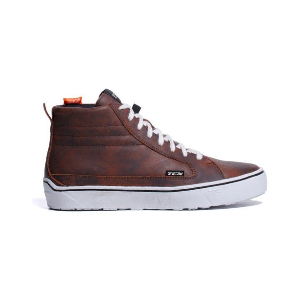 TCX Street 3 Waterproof Boots Brown / White (Image 2) - ThrottleChimp