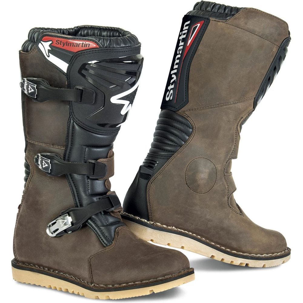 Stylmartin Impact RS Waterproof Off-Road Boots Brown - ThrottleChimp