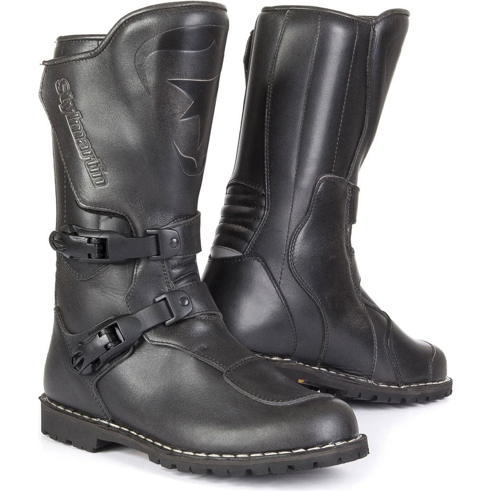 Stylmartin Matrix Waterproof Touring Leather Boots Black - ThrottleChimp