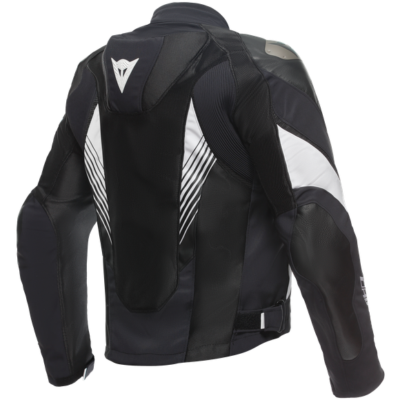 Dainese Super Rider 2 Absoluteshell Mesh Textile Jacket Black / Black / White (Image 2) - ThrottleChimp