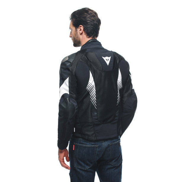 Dainese Super Rider 2 Absoluteshell Mesh Textile Jacket Black / Black / White (Image 7) - ThrottleChimp