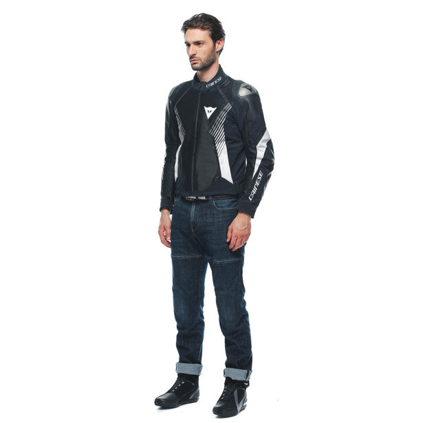 Dainese Super Rider 2 Absoluteshell Mesh Textile Jacket Black / Black / White (Image 4) - ThrottleChimp