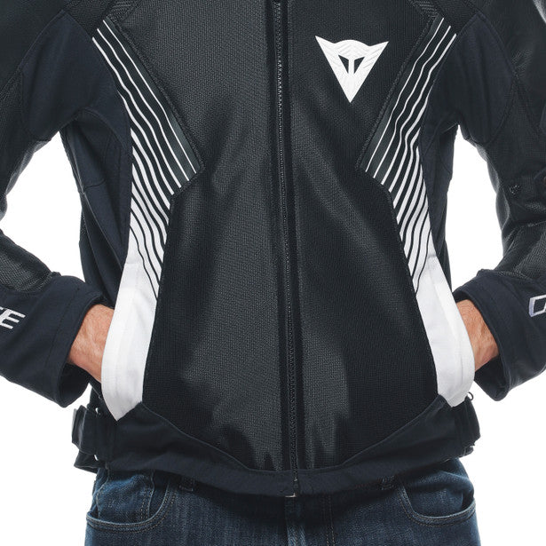 Dainese Super Rider 2 Absoluteshell Mesh Textile Jacket Black / Black / White (Image 5) - ThrottleChimp