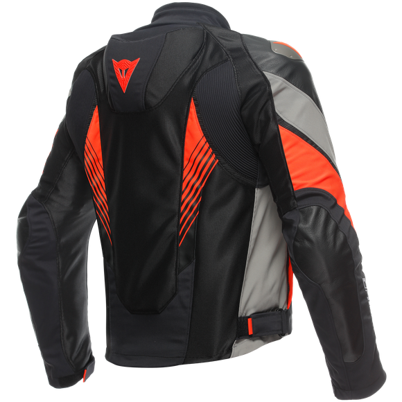 Dainese Super Rider 2 Absoluteshell Mesh Textile Jacket Black / Grey / Red FREE 1 YEAR Returns, FREE UK Delivery | ThrottleChimp