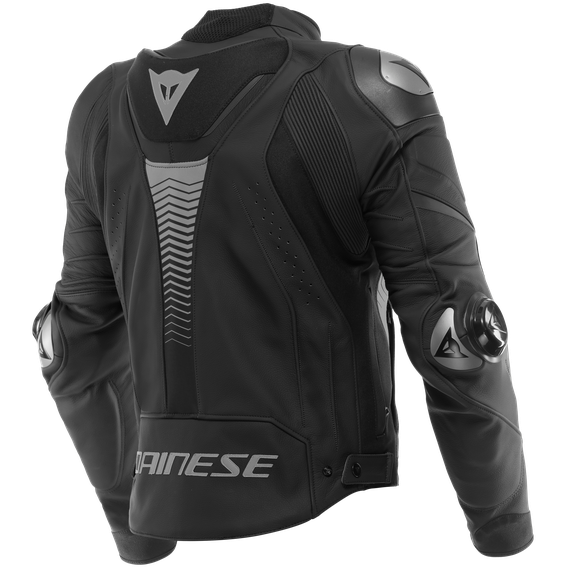 Dainese Super Speed 4 Leather Jacket Black / Grey (Image 2) - ThrottleChimp