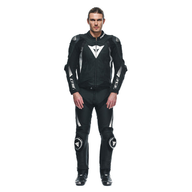 Dainese Super Speed Leather Trouser Black / White (Image 3) - ThrottleChimp