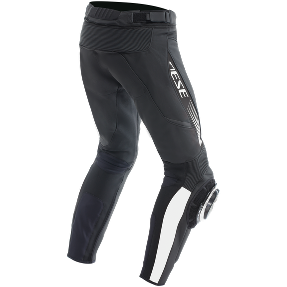 Dainese Super Speed Leather Trouser Black / White FREE 1 YEAR Returns, FREE UK Delivery | ThrottleChimp