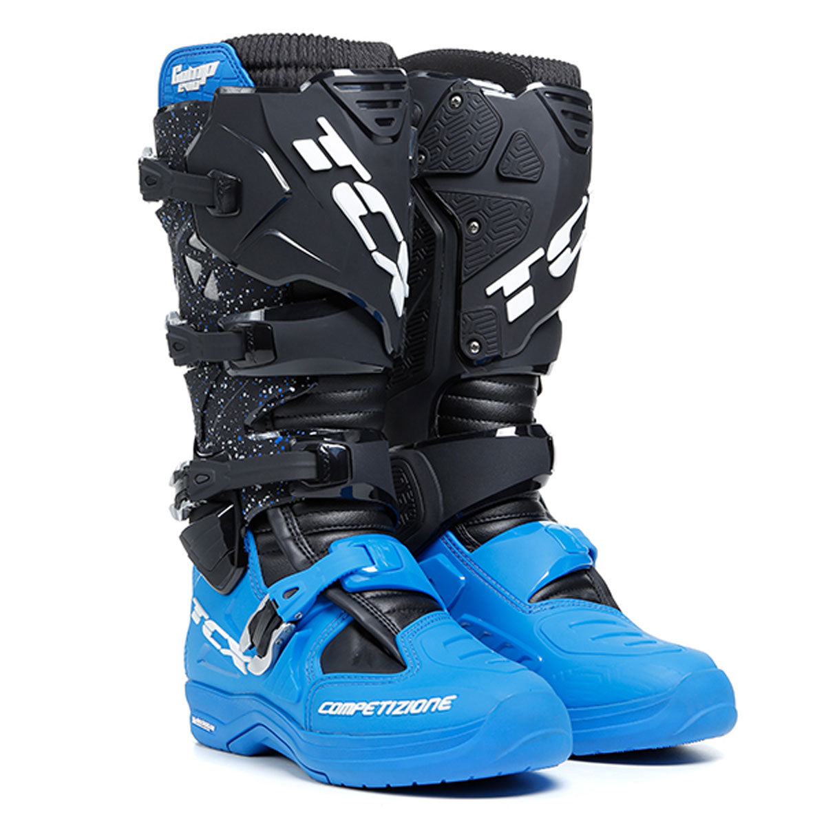 TCX Comp Evo 2 Michelin Boots Black / Blue - ThrottleChimp