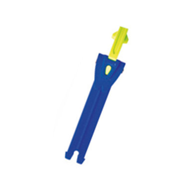 TCX Toothed Band & Aluminium Puller Bright Blue / Fluo Yellow - 12.5cm - ThrottleChimp