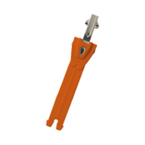 TCX Toothed Band & Aluminium Puller Orange / Silver - 12.5cm - ThrottleChimp