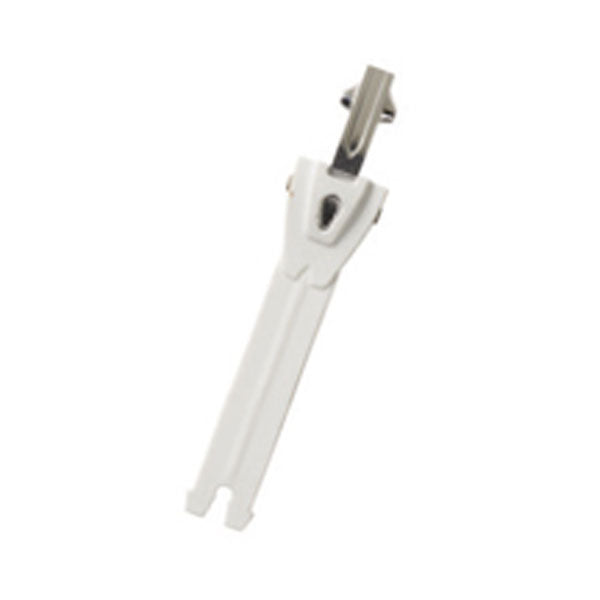 TCX Toothed Band & Aluminium Puller White / Silver - 12.5cm - ThrottleChimp