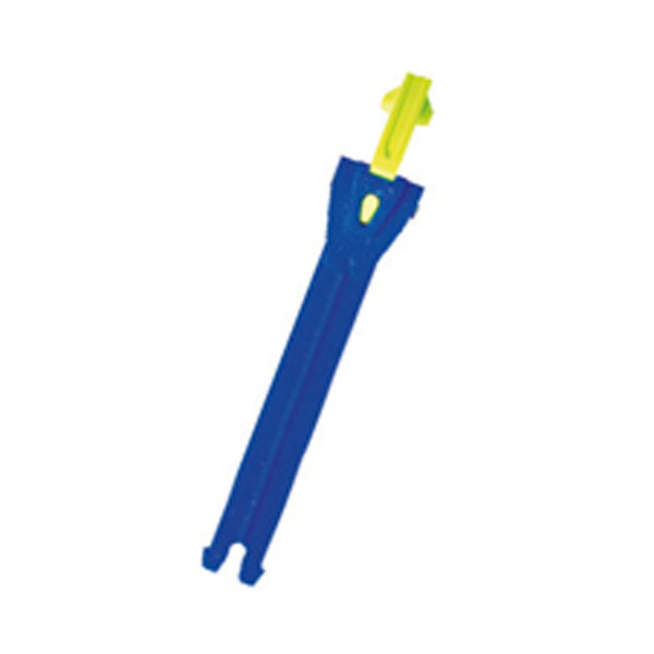 TCX Toothed Band & Aluminium Puller Royal Blue / Fluo Yellow - 15cm - ThrottleChimp