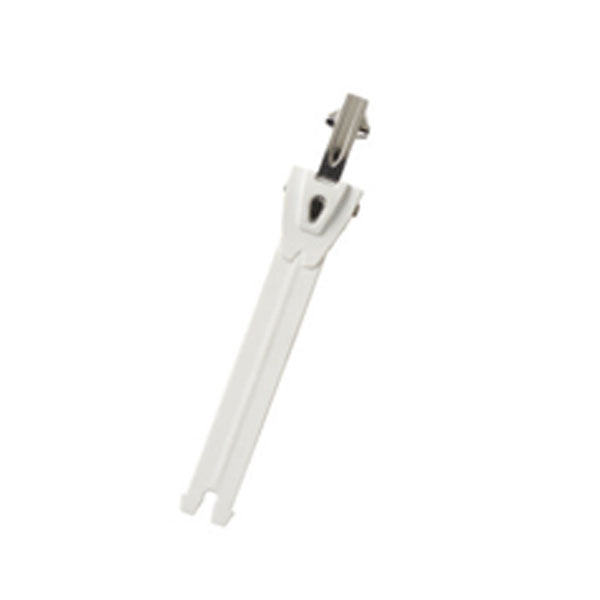 TCX Toothed Band & Aluminium Puller White / Silver - 15cm - ThrottleChimp