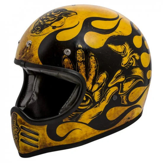 Premier MX BD 12 Full Face Helmet Yellow - ThrottleChimp