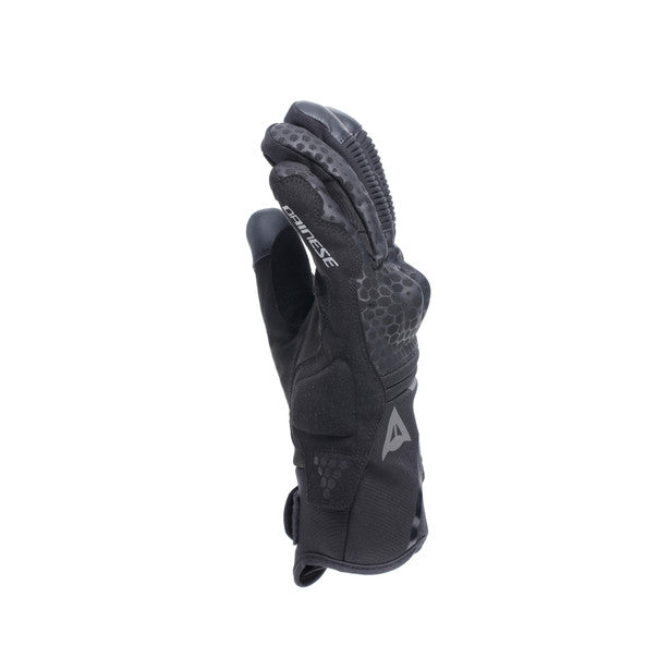 Dainese Tempest 2 D-Dry Short Thermal Textile Gloves Black (Image 4) - ThrottleChimp