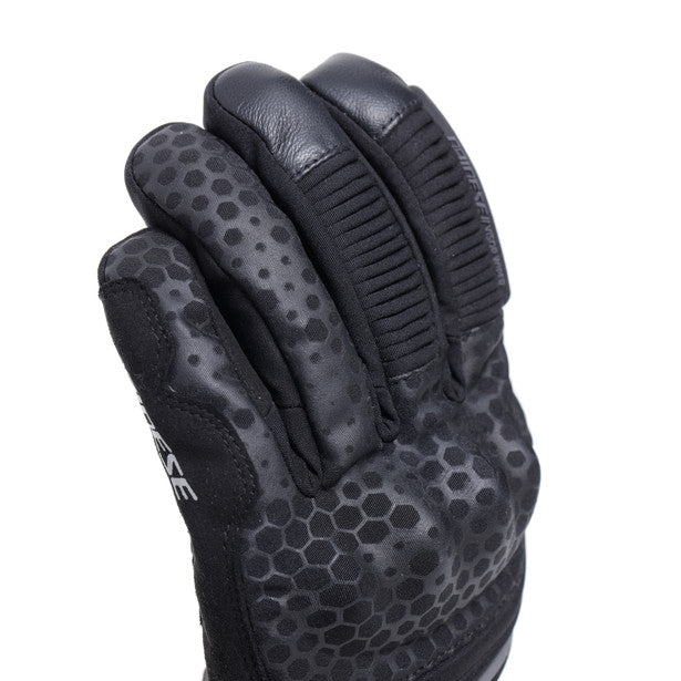 Dainese Tempest 2 D-Dry Short Thermal Textile Gloves Black (Image 7) - ThrottleChimp