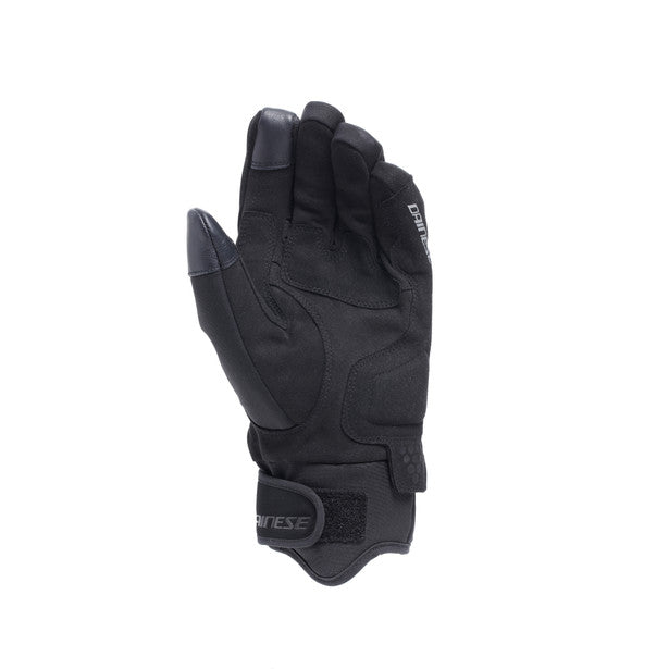 Dainese Tempest 2 D-Dry Short Thermal Textile Gloves Black (Image 3) - ThrottleChimp