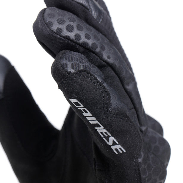 Dainese Tempest 2 D-Dry Short Thermal Textile Gloves Black (Image 6) - ThrottleChimp