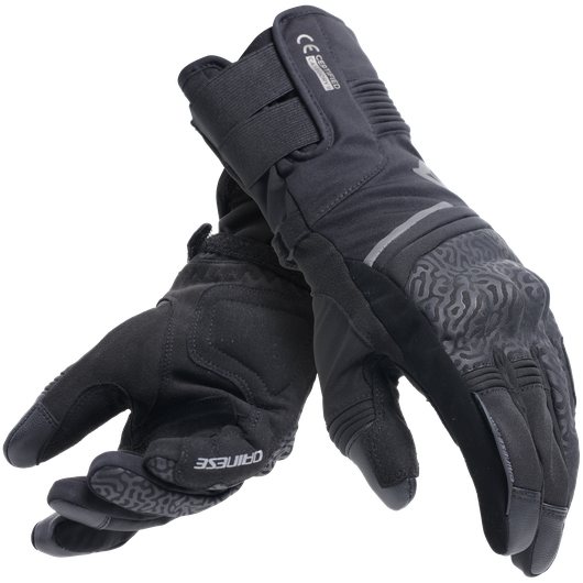 Dainese Tempest 2 D-Dry Ladies Touring Thermal Textile Gloves Black (Image 5) - ThrottleChimp