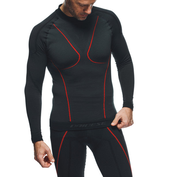 Dainese Thermo Long Sleeves Base Layer Top Black (Image 6) - ThrottleChimp