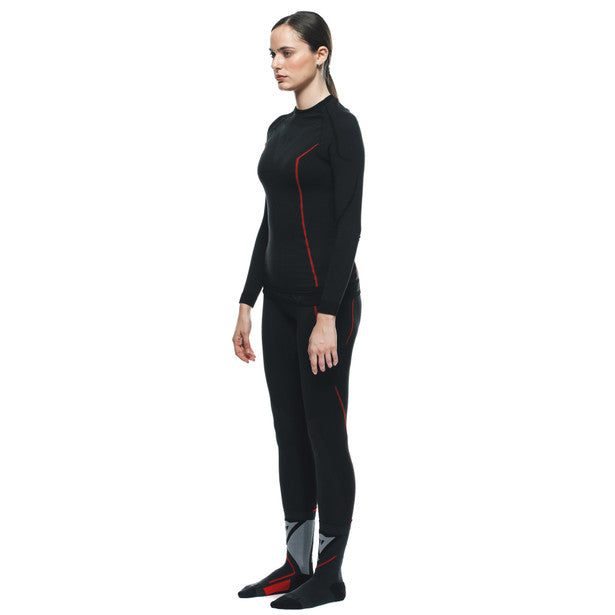 Dainese Thermo Ladies Long Sleeves Base Layer Top Black (Image 4) - ThrottleChimp