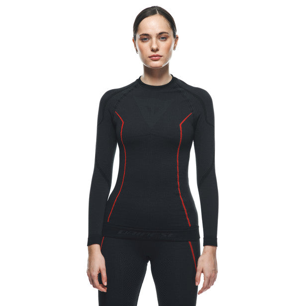 Dainese Thermo Ladies Long Sleeves Base Layer Top Black (Image 6) - ThrottleChimp