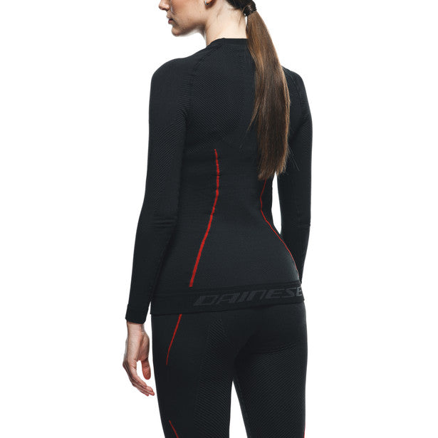 Dainese Thermo Ladies Long Sleeves Base Layer Top Black (Image 5) - ThrottleChimp