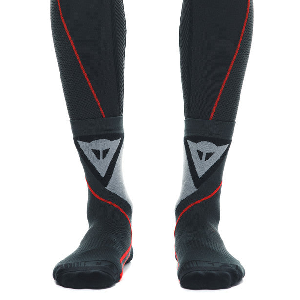 Dainese Thermo Mid Socks Grey / Black (Image 2) - ThrottleChimp