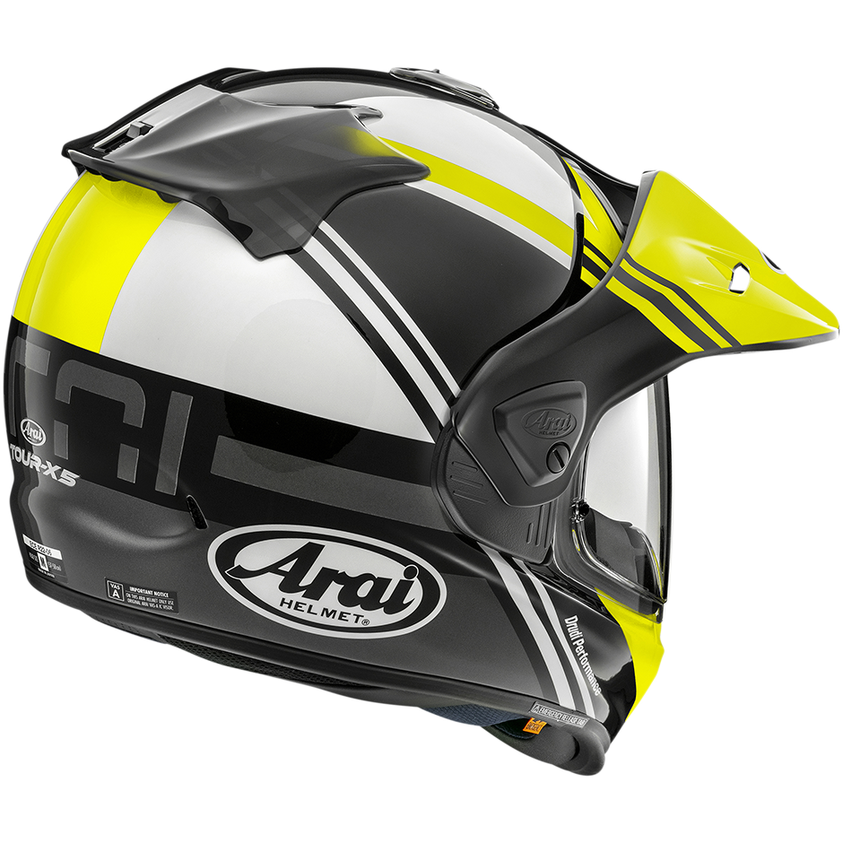 Arai Tour-X 5 Cosmic MX Helmet Yellow (Image 2) - ThrottleChimp