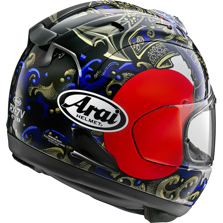 Arai RX-7V Evo Samurai Full Face Helmet Replica (Image 2) - ThrottleChimp