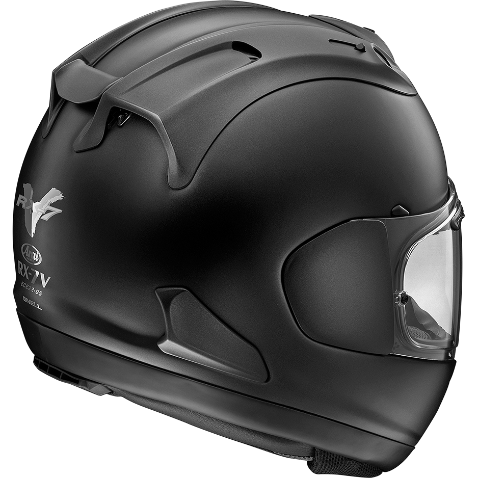 Arai RX-7V Evo Solid Full Face Helmet Frost Black (Image 2) - ThrottleChimp