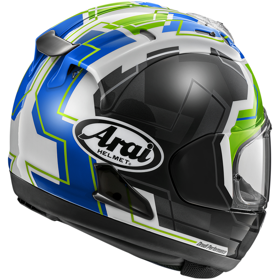 Arai RX-7V Evo JR 65 Full Face Helmet Green (Image 2) - ThrottleChimp