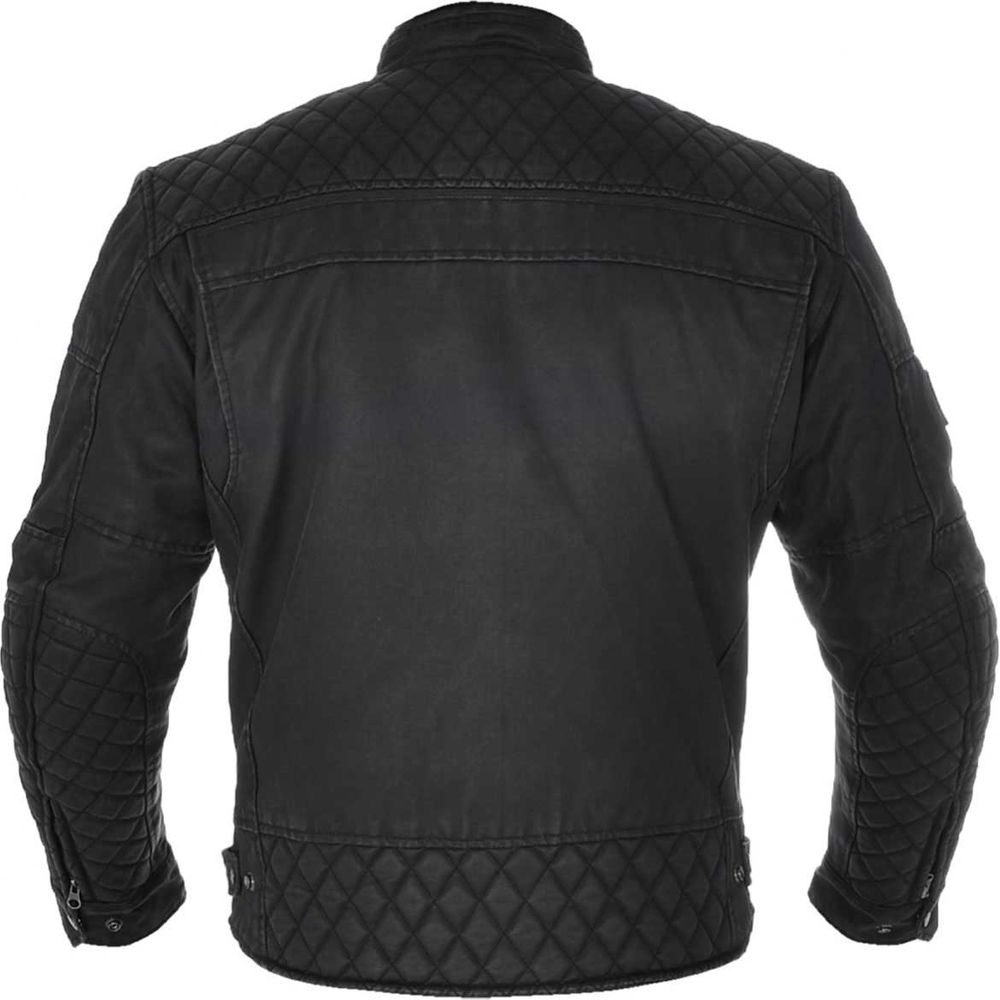 Oxford Hardy Wax Textile Jacket Black FREE 1 YEAR Returns, FREE UK Delivery | ThrottleChimp