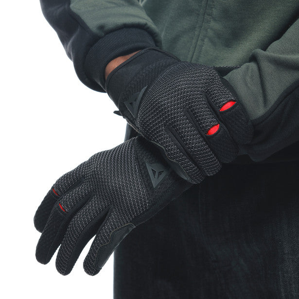 Dainese Torino Mesh Textile Gloves Black / Anthracite (Image 12) - ThrottleChimp