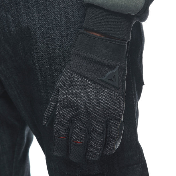 Dainese Torino Mesh Textile Gloves Black / Anthracite (Image 13) - ThrottleChimp