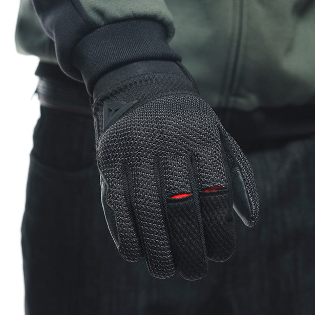 Dainese Torino Mesh Textile Gloves Black / Anthracite (Image 15) - ThrottleChimp