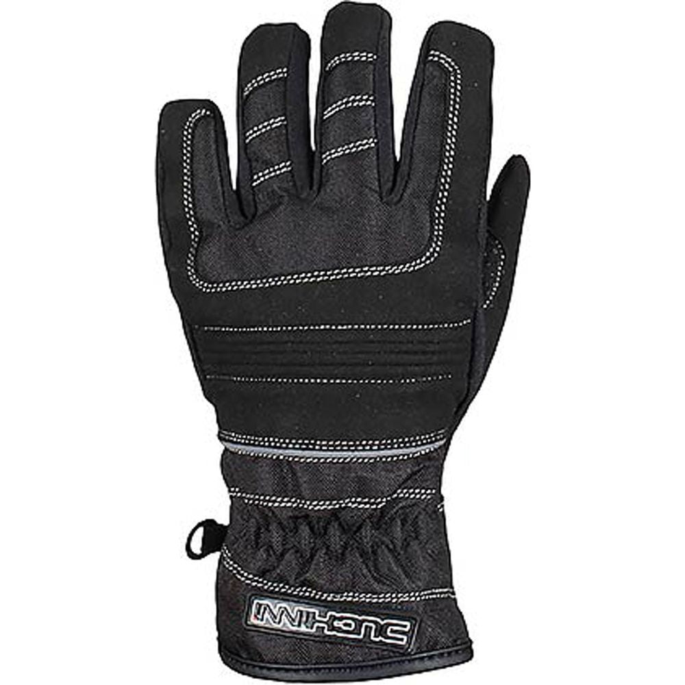 Duchinni Trail Youth Textile Gloves Black / Silver - ThrottleChimp