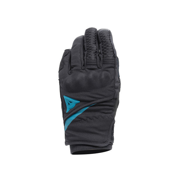 Dainese Trento D-Dry Ladies Gloves Black / Ocean Depth (Image 3) - ThrottleChimp