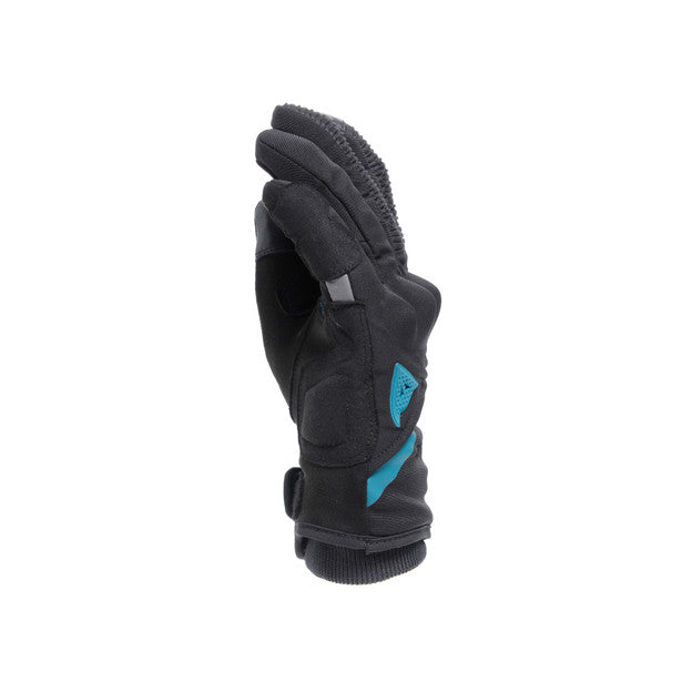 Dainese Trento D-Dry Ladies Gloves Black / Ocean Depth (Image 6) - ThrottleChimp