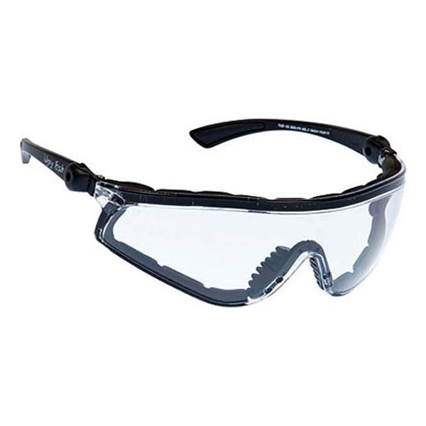 Ugly Fish RS5959+PS Flare Safety Sunglasses Matt Black / Clear - ThrottleChimp