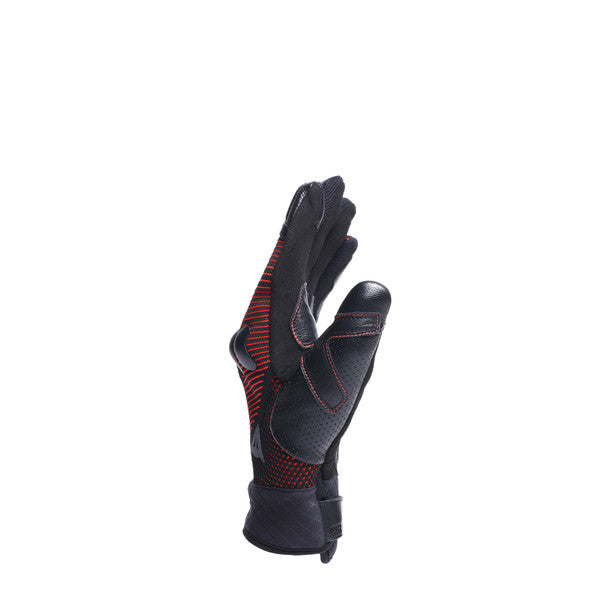 Dainese Unruly Ergo-Tek Textile Gloves Black / Red (Image 3) - ThrottleChimp