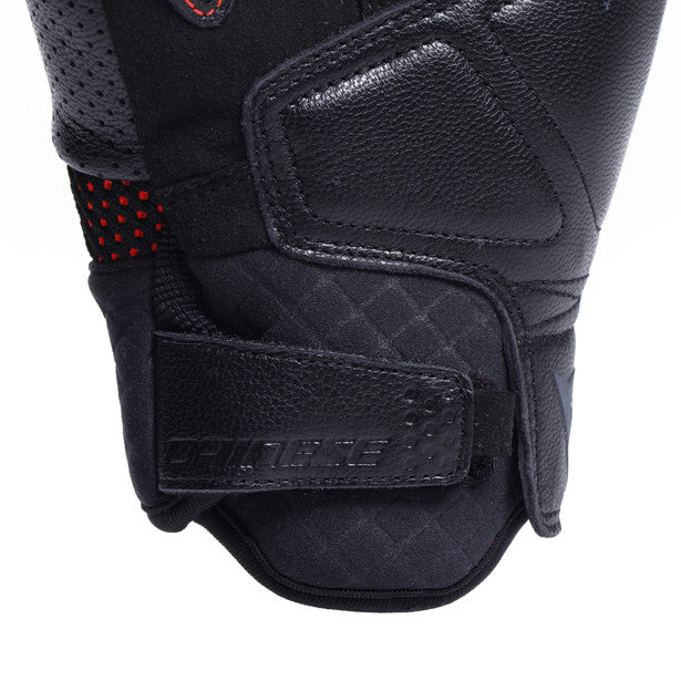 Dainese Unruly Ergo-Tek Textile Gloves Black / Red (Image 6) - ThrottleChimp