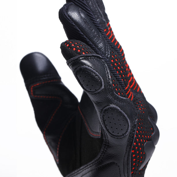 Dainese Unruly Ergo-Tek Textile Gloves Black / Red (Image 8) - ThrottleChimp