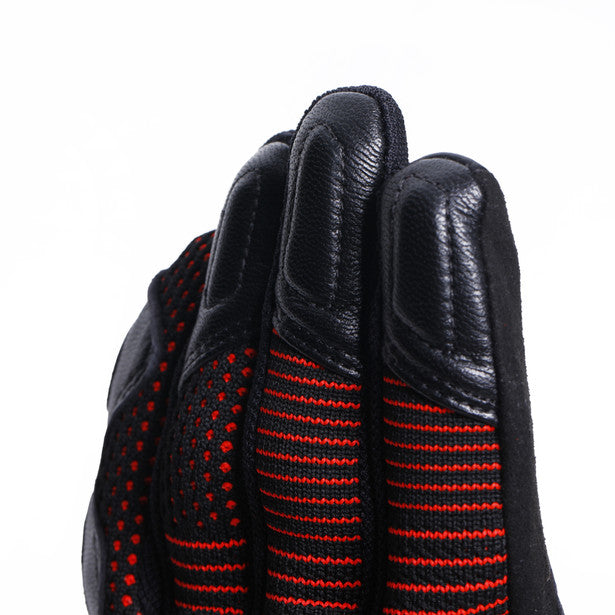 Dainese Unruly Ergo-Tek Textile Gloves Black / Red (Image 11) - ThrottleChimp