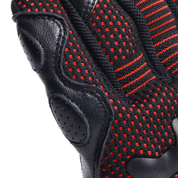 Dainese Unruly Ergo-Tek Textile Gloves Black / Red (Image 9) - ThrottleChimp