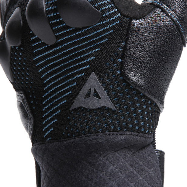 Dainese Unruly Ergo-Tek Ladies Textile Gloves Ocean Depth / Black (Image 12) - ThrottleChimp